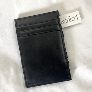 J. Crew Midnight Black Card Holder